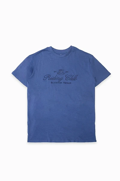 T-shirt coupe garçonne graphique brodé Texas Riding Club