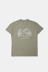 The Alps Graphic Boyfriend Tee