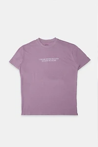 I Think You're Falling Love With Me Embroidered Graphic Boyfriend Tee