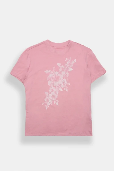 Hibiscus Graphic Boyfriend Tee