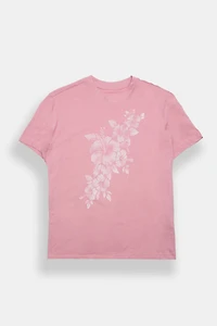 Hibiscus Graphic Boyfriend Tee