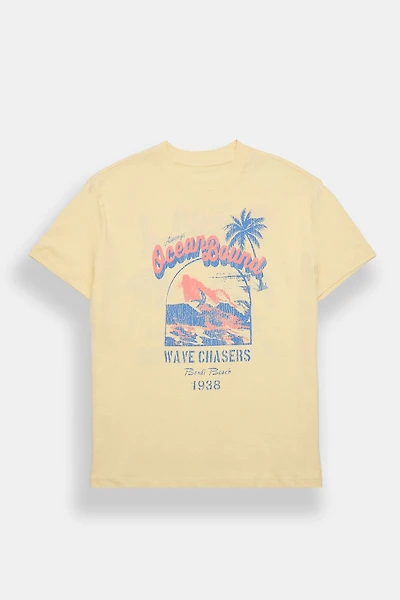T-shirt coupe garçonne imprimé Bondi Beach Always Ocean Bound