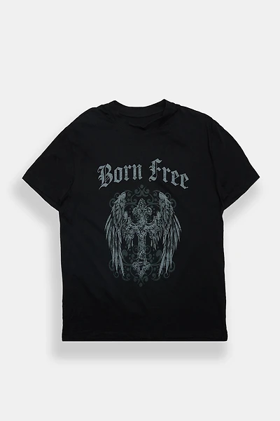 Born Free Graphic Boyfriend Tee