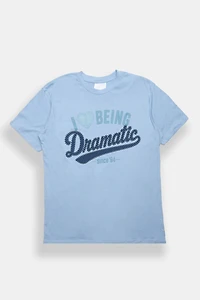 Dramatic Glitter Puff Print Graphic Classic Tee