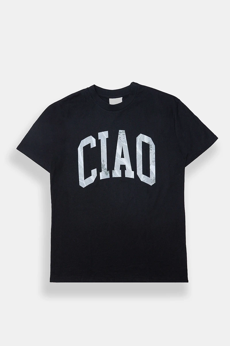 T-shirt coupe garçonne imprimé camouflage Ciao
