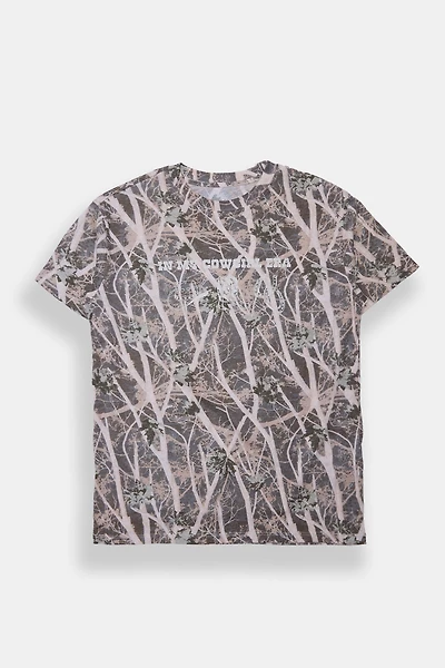Cowgirl Era Tree Camouflage Graphic Boyfriend Tee