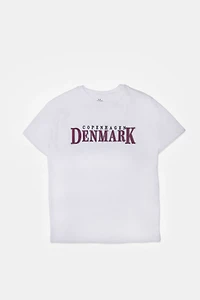 Denmark Embroidered Graphic Boyfriend Tee