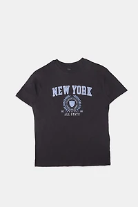 T-shirt coupe garçonne  graphique brodé New York
