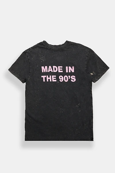 90s Graphic Acid Wash Boyfriend Tee