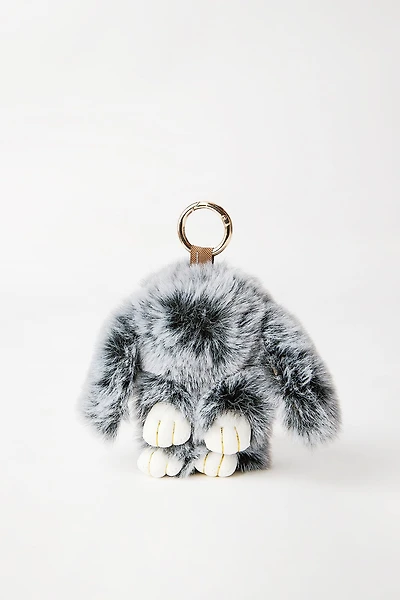 Porte-clés pelucheux à thème lapin