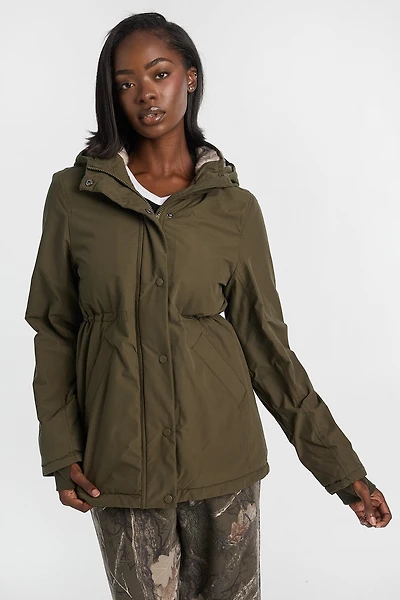 Faux-Fur Lined Hooded Parka