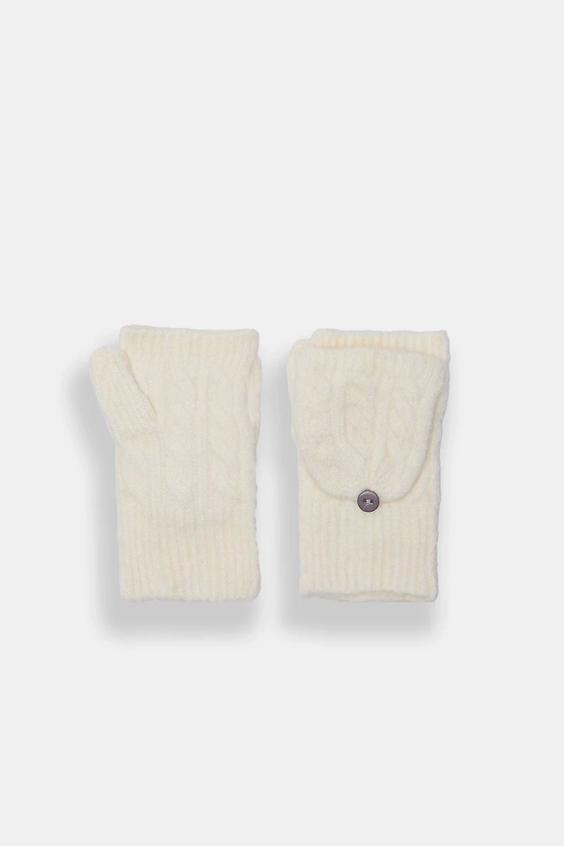 Cable Knit Fingerless Gloves