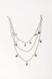 Triple-Layered Metal Star Belt Charm