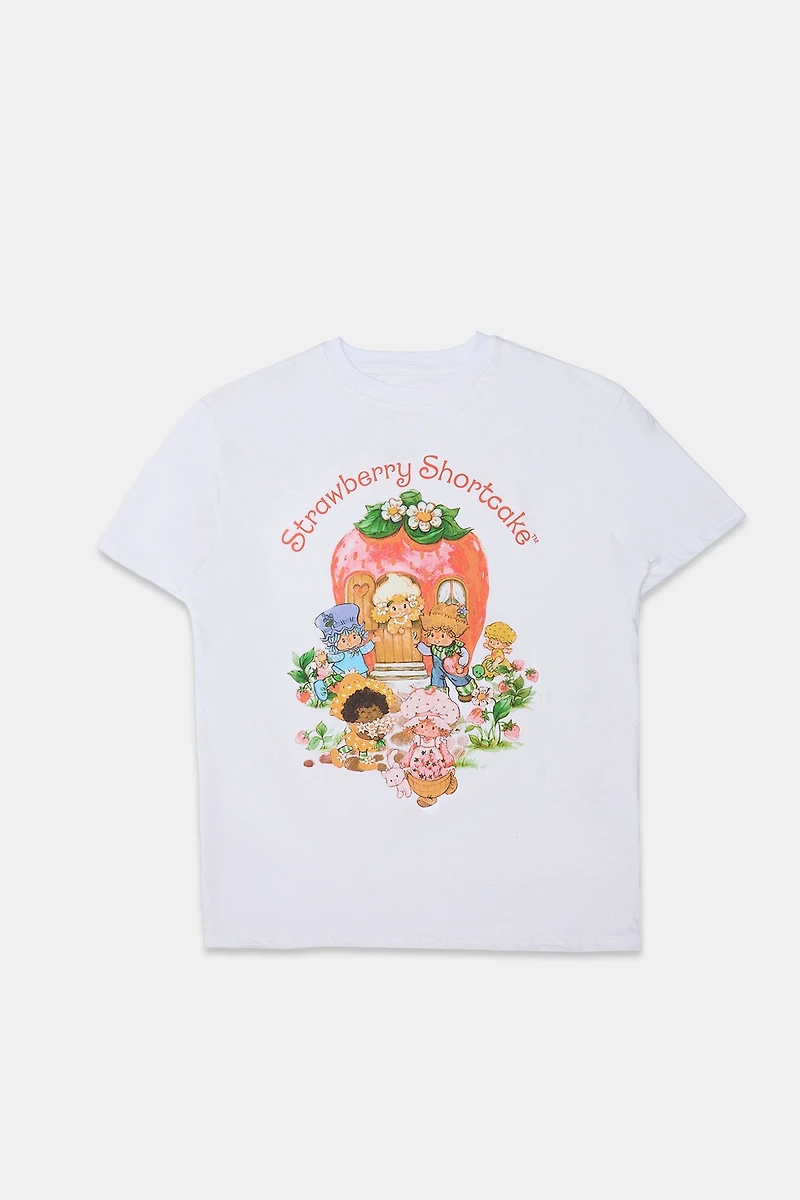 Strawberry Shortcake And Friends Graphic Boyfriend Tee