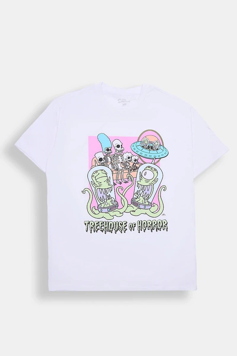 The Simpsons Treehouse Of Horror Graphic Boyfriend Tee