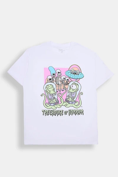 The Simpsons Treehouse Of Horror Graphic Boyfriend Tee