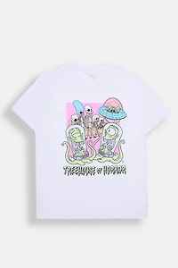 The Simpsons Treehouse Of Horror Graphic Boyfriend Tee