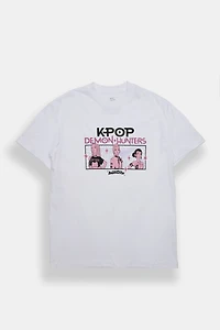 T-shirt coupe garçonne imprimé K-Pop Demon Hunters