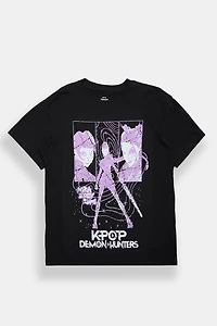 KPop Demon Hunters Mira Zoey Rumi Graphic Boyfriend Tee