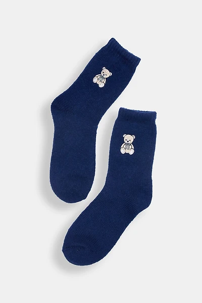 Embroidered Crew Socks
