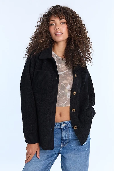 Sherpa Button-Up Shacket