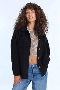 Sherpa Button-Up Shacket