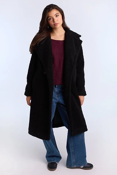 Boucle Long Teddy Coat