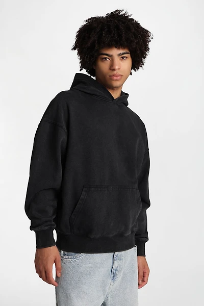 North Western Washed Boxy Hoodie