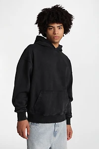 North Western Washed Boxy Hoodie