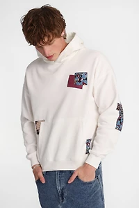 North Western Patchwork Boxy Hoodie