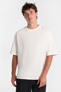 Heavy-Weight Knit Crew Neck Oversized Tee