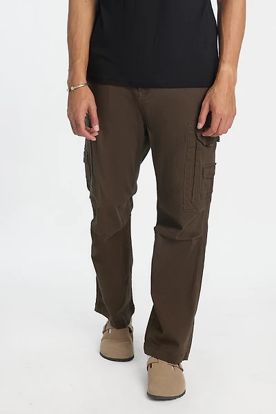 Baggy Utility Cargo Twill Pants