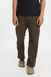 Baggy Utility Cargo Twill Pants