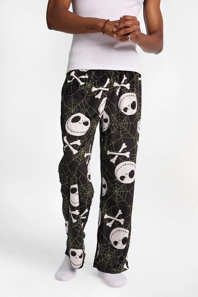 The Nightmare Before Christmas Silky Fleece Pajama Pants