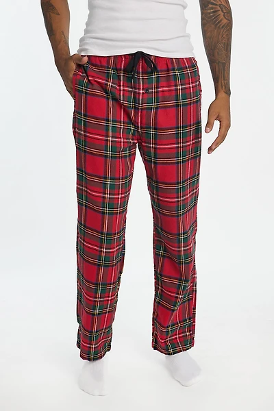 Pantalon pyjama classique à carreaux tartan
