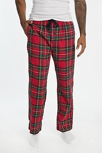 Pantalon pyjama classique à carreaux tartan