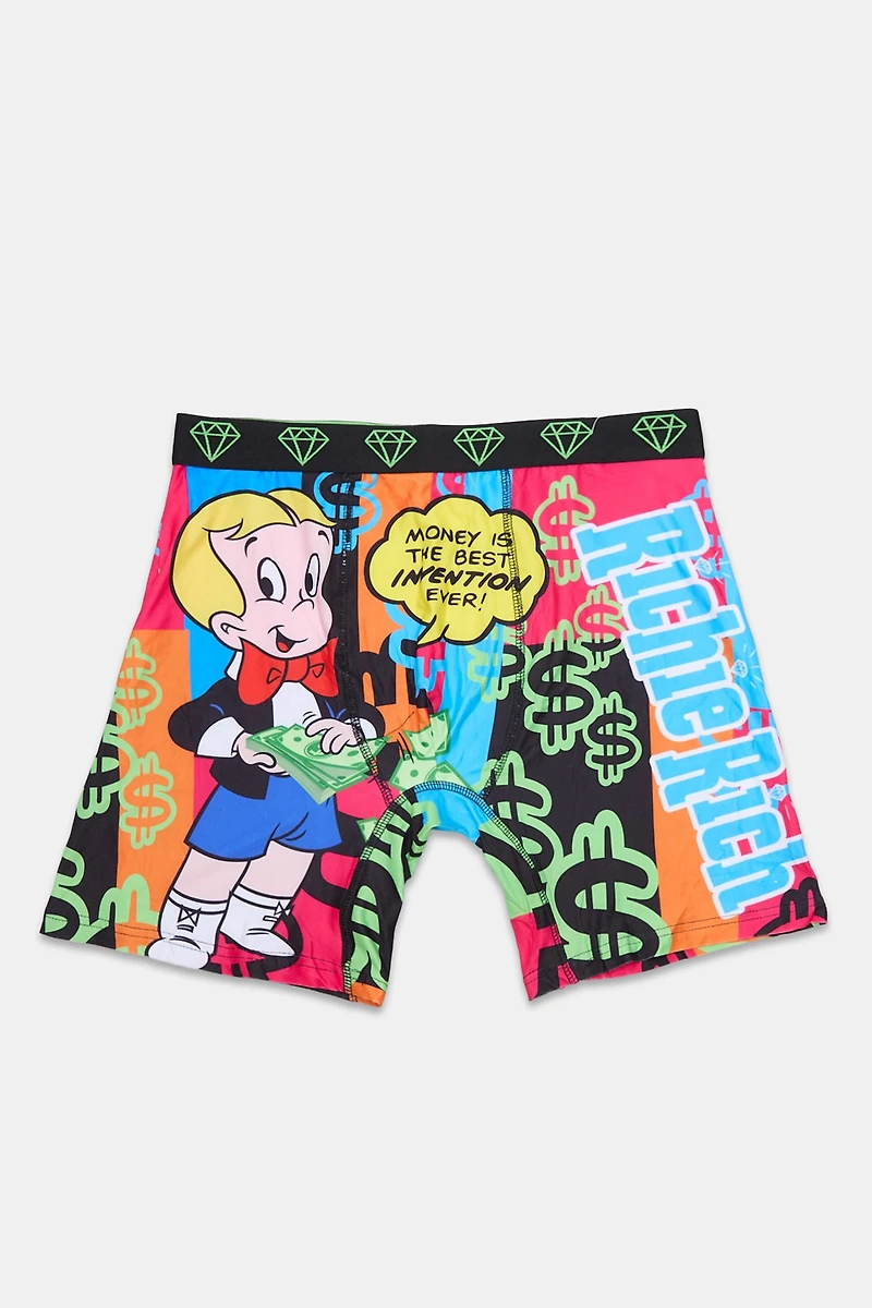 Caleçon boxeur imprimé Richie Rich Money