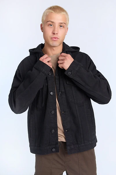 North Western Hooded Denim Jacket