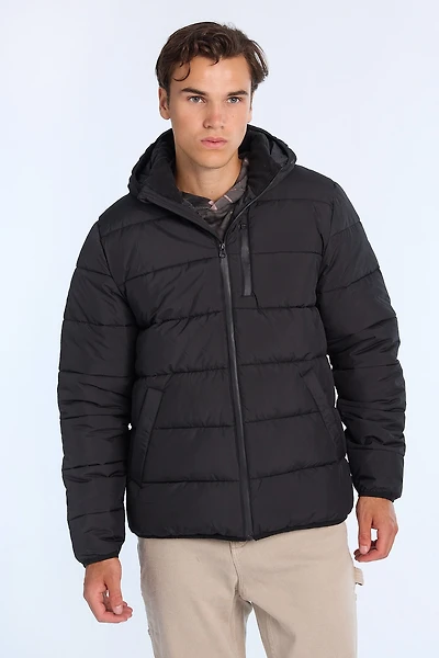 North Western Zip-Up Puffer Jacket