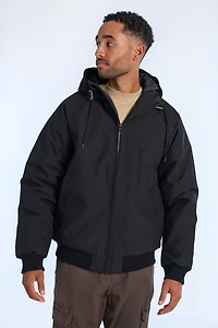 North Western Hooded Raglan Bomber Jacket