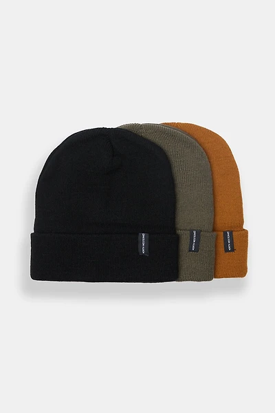 North Western Rolled Cuffed Beanie 3-Pack
