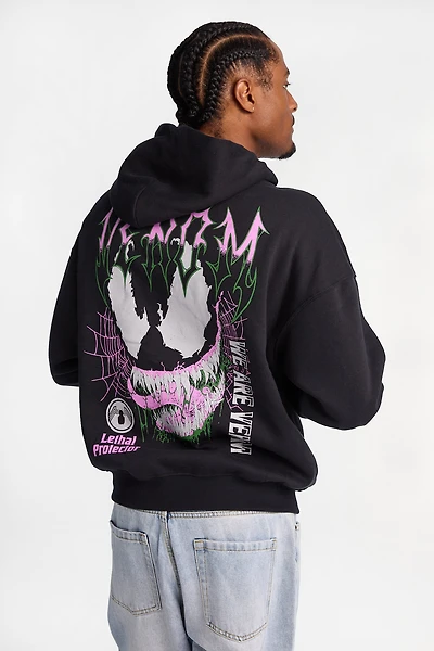 Venom Lethal Protector Graphic Boxy Hoodie