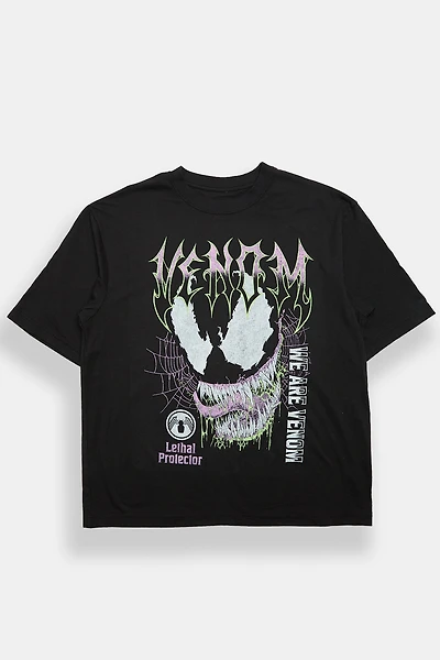 We Are Venom Lethal Protector Graphic Oversized Tee