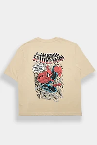 T-shirt surdimensionné imprimé graphique The Amazing Spider-Man