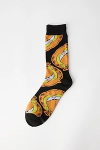 Garfield Printed Jacquard Crew Socks