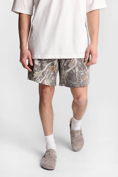 North Western Tree Camouflage Fleece Shorts