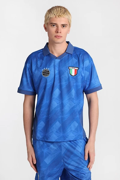 Chandail d'équipe Soccer en maille imprimé Italia 10