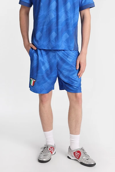 Italia Graphic Mesh Shorts