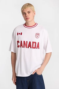Canada 19 Graphic Oversized Jersey Tee