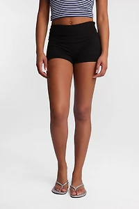 Super Smooth Foldover Bike Shorts